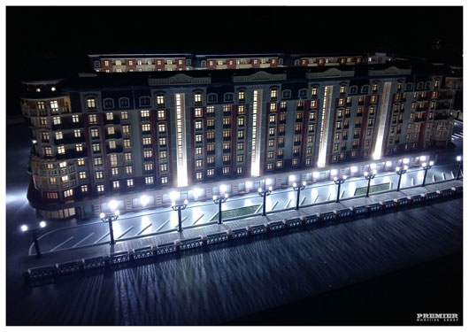 Макеты современных жилых комплексов